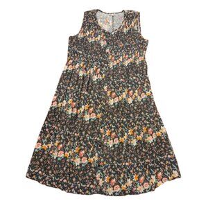 Woman Within brand Sleeveless Pintuck Maxi Dress Plus Size 30/32 3X